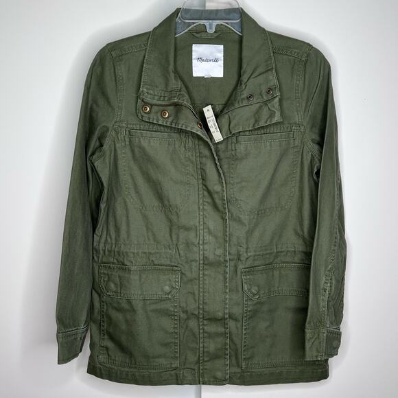 Madewell Olive Green Surplus Jacket XXS NWT Utility Gorpcore Military Style - Picture 10 of 10